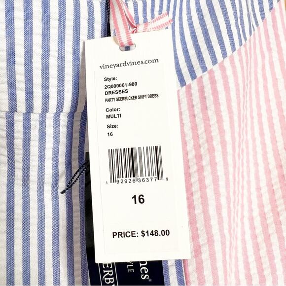 New with tag Vineyard Vines KY Derby Pastel Striped Sleeveless Preppy Mini Dress - Picture 14 of 16